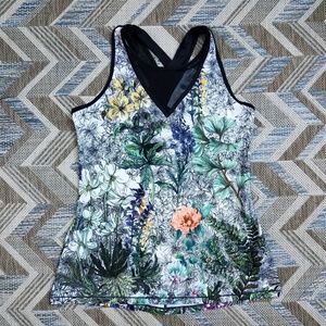 Calia Printed Mesh Inset Tank LIMITED EDITION